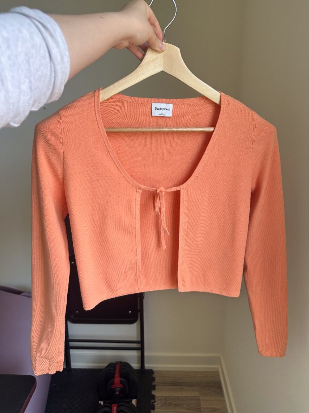 Aritzia Sunday Best Samantha Cardigan in Sunny Apricot | Size: Small
